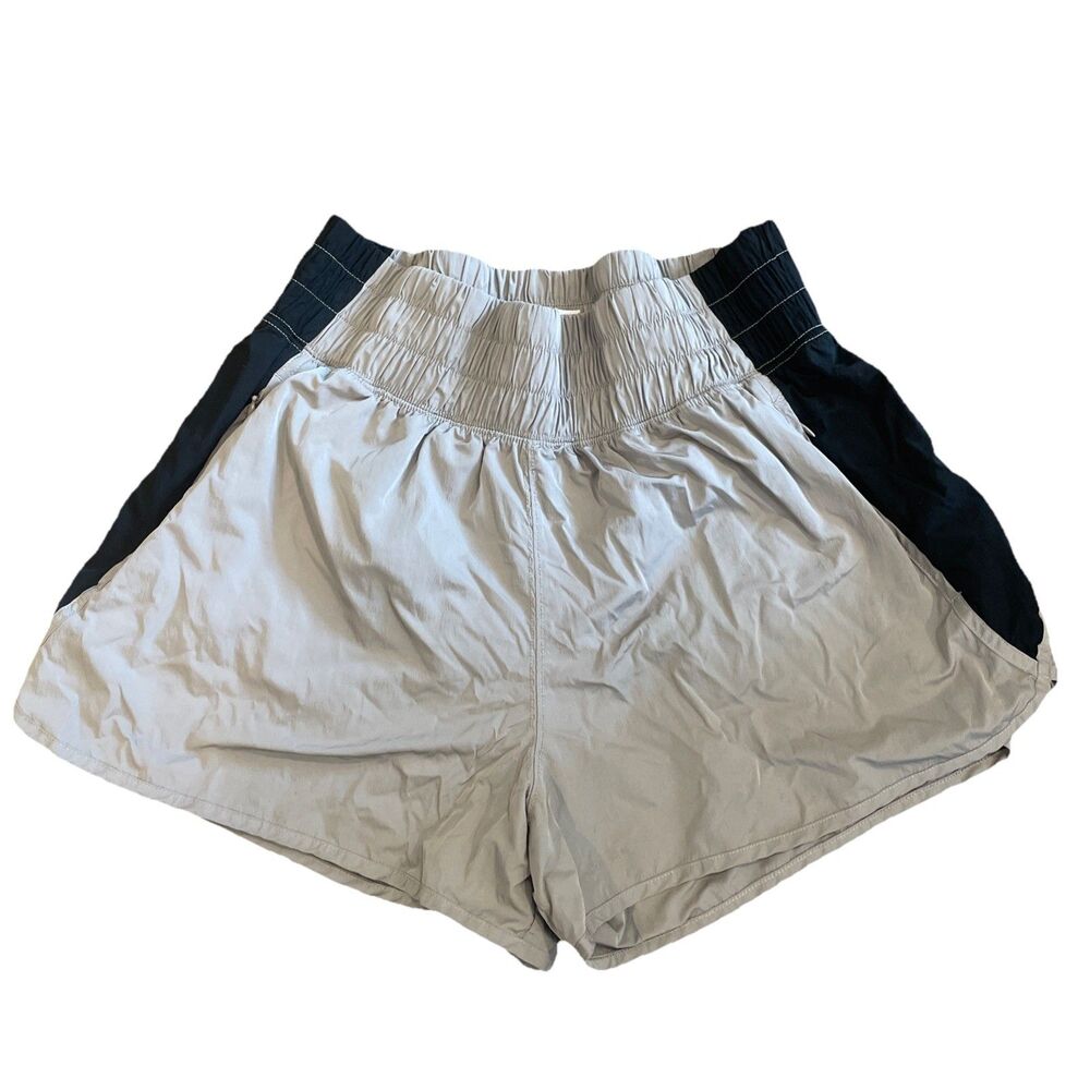 Yogalicious Womens Radiant Color Block Bailey High Waist Short zip Pockets Sz L